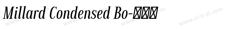 Millard Condensed Bo字体转换